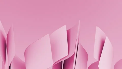 3D render of abstract animation of beautiful ribbons Stock Footage 282215742