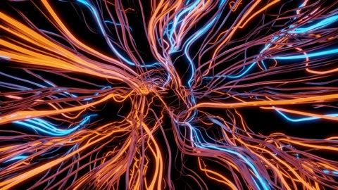 3d render. Abstract animation of moving ... | Stock Video | Pond5
