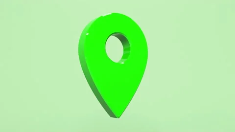 3D render of an abstract animation of a place symbol. Stock Footage 153543444