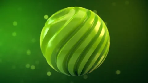 3d render of abstract art with surreal organic sphere. Video stock 288048936