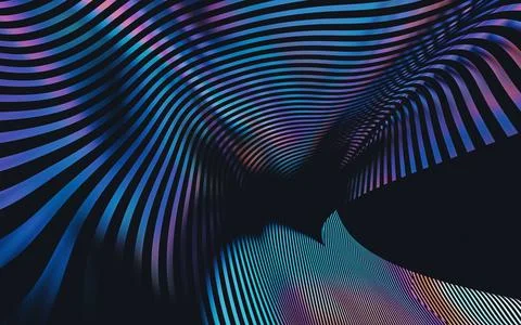 3d render of abstract art of surreal 3d background with part of drapery textile Stock Illustration