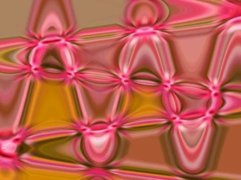 3D render of abstract art of surreal 3D background Stock-Illustration