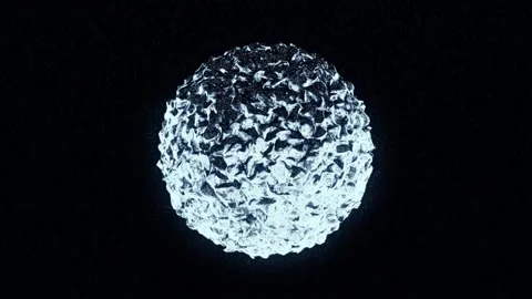 3d render of abstract art video animation with surreal ball Stock Footage 286895405