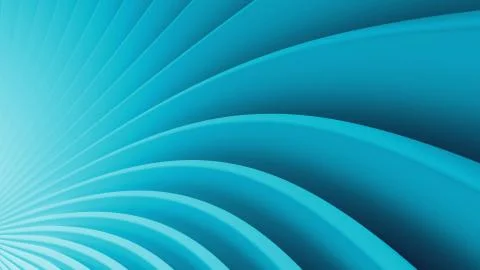 3d render abstract background with bended into spiral geometry. Simple geomet 스톡 일러스트