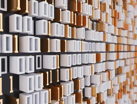 3D render abstract background binary code イラスト素材