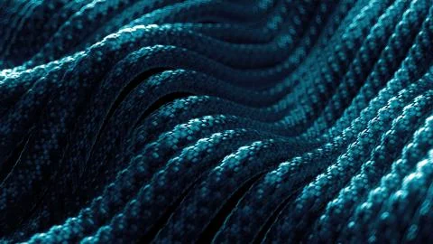 3d render abstract background with cables with carbon braid texture. Technolo 스톡 일러스트