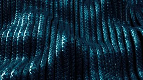 3d render abstract background with cables with carbon braid texture. Technolo Stock Illustration
