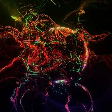 3d render. abstract background, the concept of the world wide web internet Stock Illustration