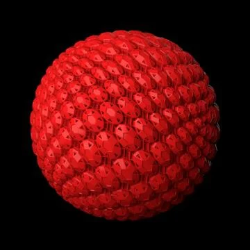 3d render abstract background. Displacement surface. Random patterns extruded Stock Illustration