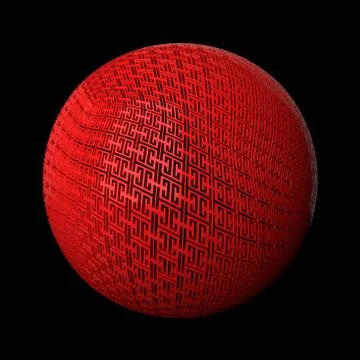 3d render abstract background. Displacement surface. Random patterns extruded Illustrazione stock