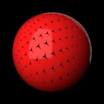 3d render abstract background. Displacement surface. Random patterns extruded Stockillustratie