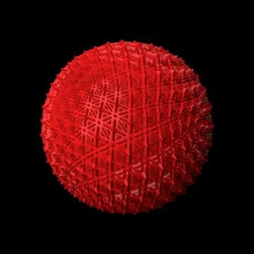 3d render abstract background. Displacement surface. Random patterns extruded Stock Illustration