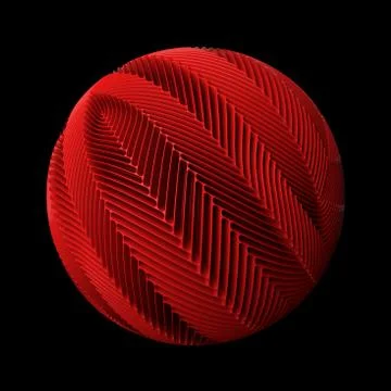 3d render abstract background. Displacement surface. Random patterns extruded Illustrazione stock