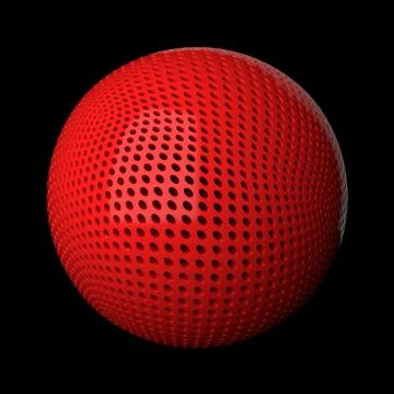 3d render abstract background. Displacement surface. Random patterns extruded Stock Illustration