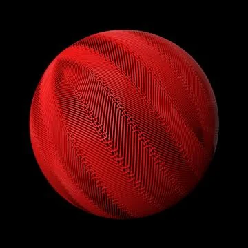 3d render abstract background. Displacement surface. Random patterns extruded Stock Illustration