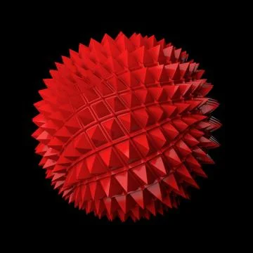 3d render abstract background. Displacement surface. Random patterns extruded Stock Illustration