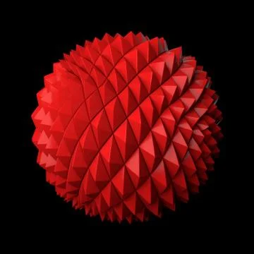 3d render abstract background. Displacement surface. Random patterns extruded Stock Illustration