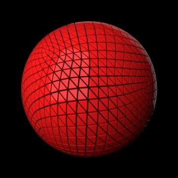 3d render abstract background. Displacement surface. Random patterns extruded Stock Illustration