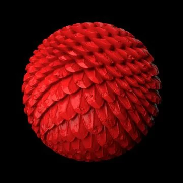 3d render abstract background. Displacement surface. Random patterns extruded Stock Illustration