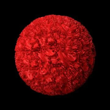 3d render abstract background. Displacement surface. Random patterns extruded Stock Illustration