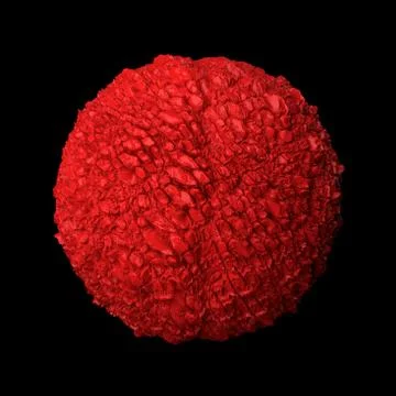 3d render abstract background. Displacement surface. Random patterns extruded Stock Illustration