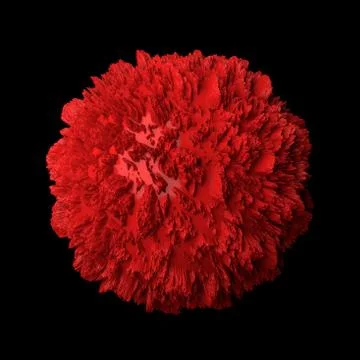 3d render abstract background. Displacement surface. Random patterns extruded Stock Illustration