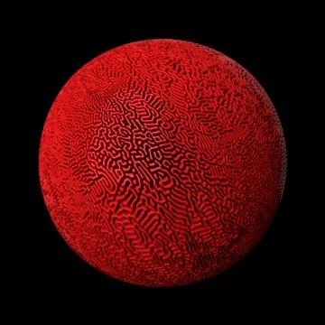 3d render abstract background. Displacement surface. Random patterns extruded Illustrazione stock