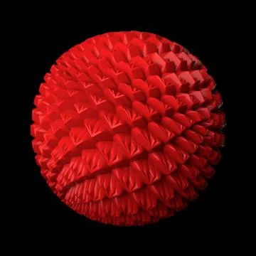 3d render abstract background. Displacement surface. Random patterns extruded Illustrazione stock