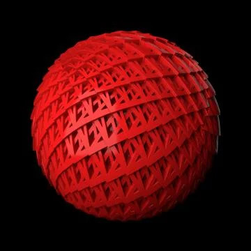 3d render abstract background. Displacement surface. Random patterns extruded Stock Illustration