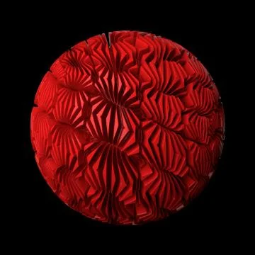 3d render abstract background. Displacement surface. Random patterns extruded Stock Illustration