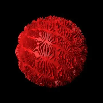 3d render abstract background. Displacement surface. Random patterns extruded Stock Illustration