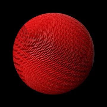 3d render abstract background. Displacement surface. Random patterns extruded Stock Illustration