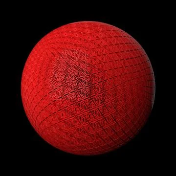 3d render abstract background. Displacement surface. Random patterns extruded Stock Illustration