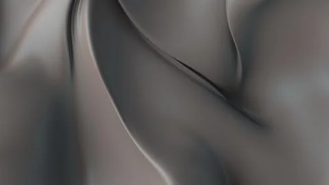 3d render abstract background with elegant deformed cloth piece. Smooth fabri Stockillustratie