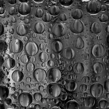 3d render abstract background with glass bubbles. Clear beautiful Water drops Stock Illustration