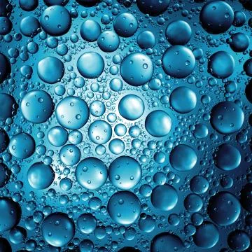 3d render abstract background with glass bubbles. Clear beautiful Water drops Stock Illustration