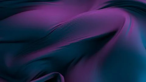 3d render abstract background made of deformed cloth surface. Surface with mi Stock Illustration