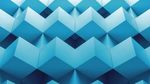 3d render abstract background made of repetitive cube pattern. 스톡 일러스트