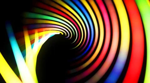 3d render. Abstract background with multicolor light streaks, light and bokeh 스톡 일러스트