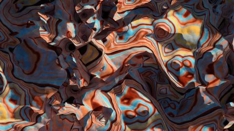 3d render abstract background with noise patterns on complex geometry. Abstra Stock Illustration