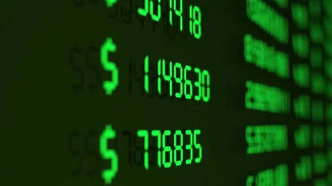 3d render abstract background stock market data on display. Stock-Footage 168644823
