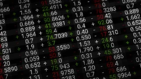 3d render abstract background with stock market digits. Financial concept. St Stock Illustration