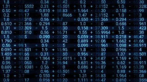 3d render abstract background with stock market digits. Financial concept. St Stock Illustration