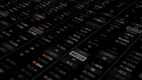 3d render abstract background with stock market digits. Financial concept. St Stock Illustration