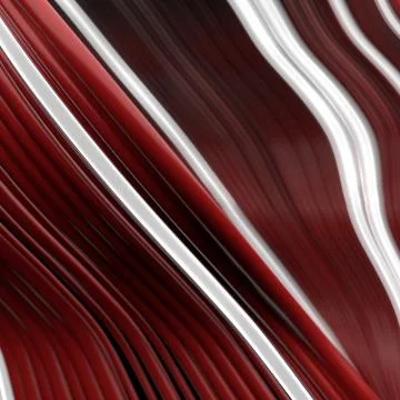 3d render abstract background with twisted and deformed wavy lines. Depth of  Illustrazione stock