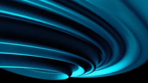 3d render abstract background with twisted geometry. Swirl shape... Illustrazione stock