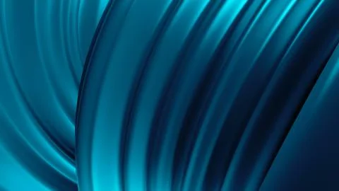 3d render abstract background with twisted geometry. Swirl shape... Stock Illustration