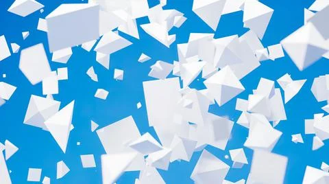 3d render abstract background with white spheres illustration Illustrazione stock