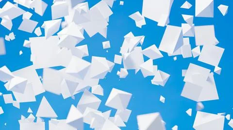 3d render abstract background with white spheres illustration Stock Illustration