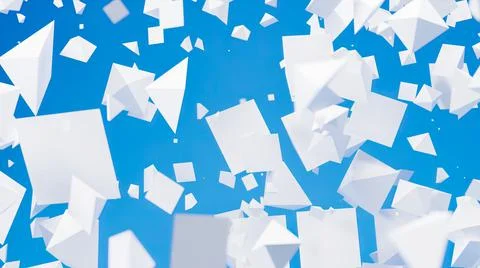 3d render abstract background with white spheres illustration Illustrazione stock